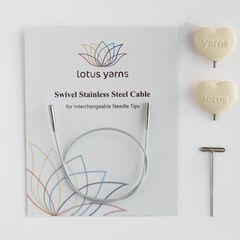 Lotus Yarns Silver леска вращающаяся стальная (23 см)