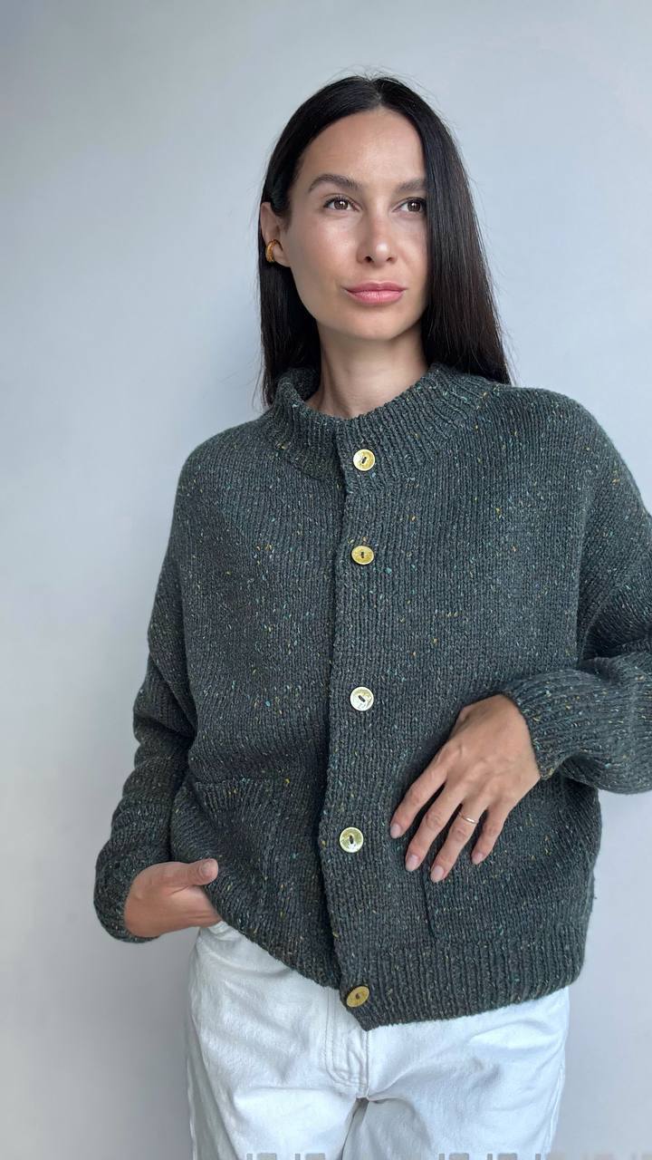Описание Бомбер-кардиган Tweed