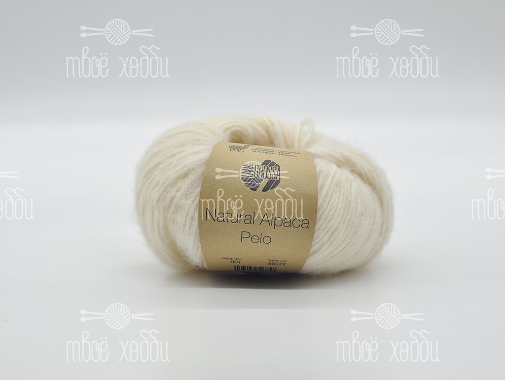 Lana Grossa Natural Alpaca Pelo (001)