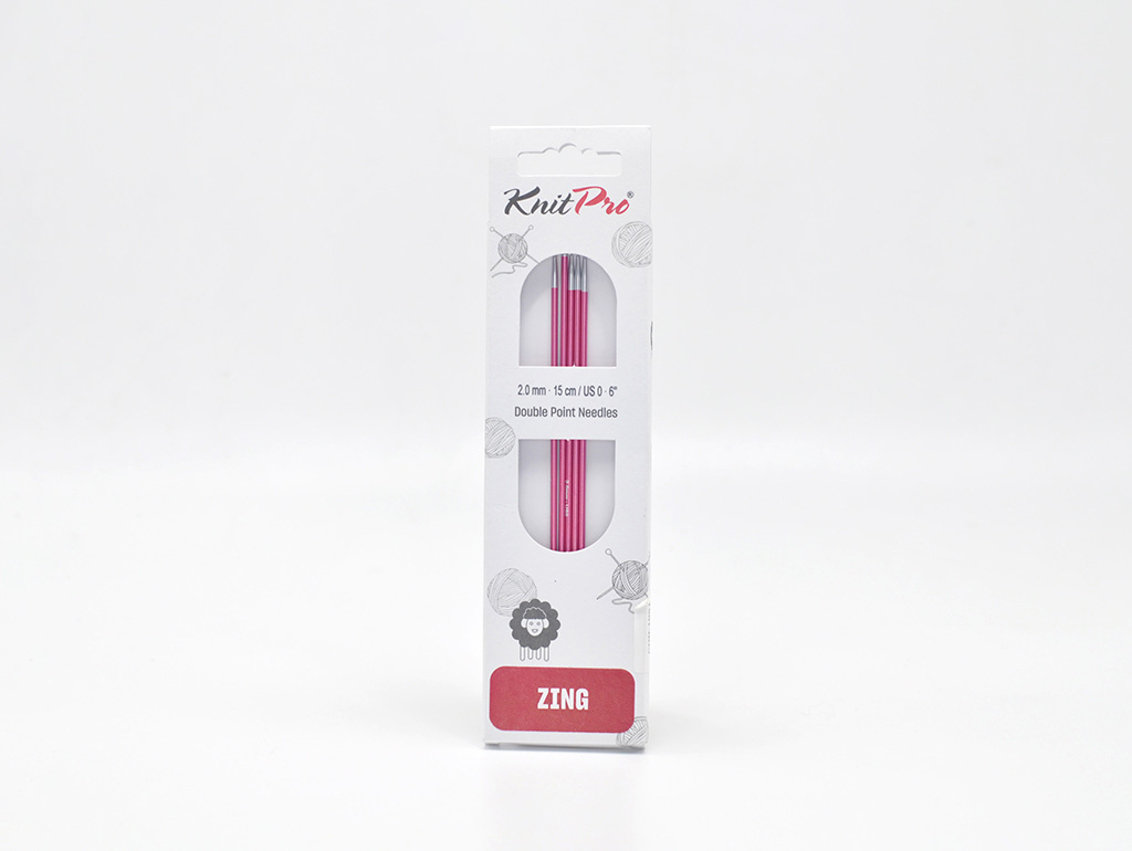 KnitPro Спицы чулочные "Zing" 15 см (2 мм)