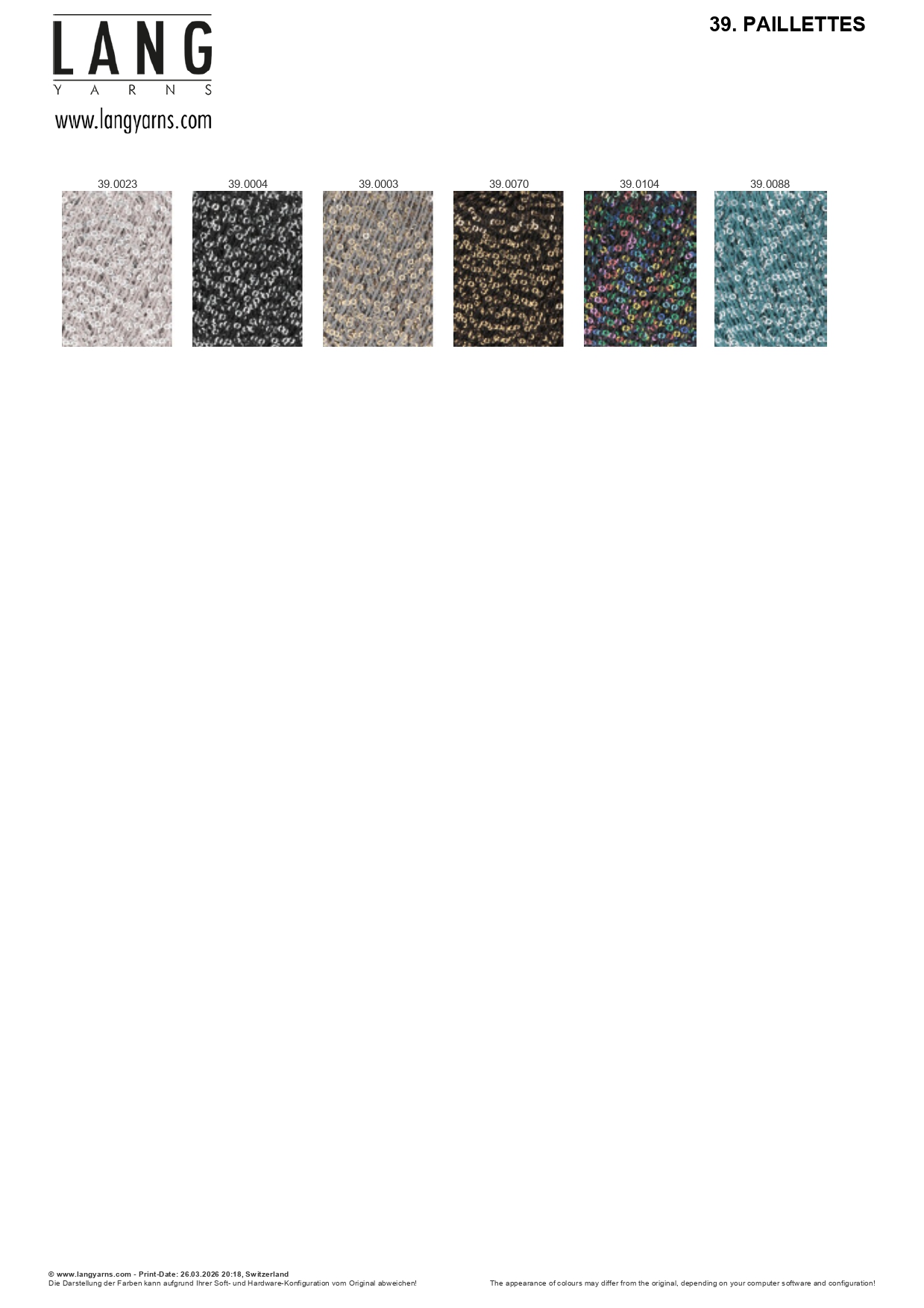 Lang Yarns Paillettes