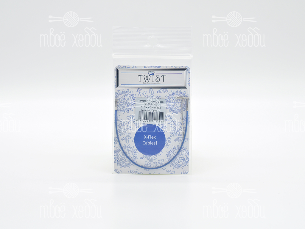 ChiaoGoo леска 15 см S к металлическим спицам Х-Flex Blue Small (S) (15 см)