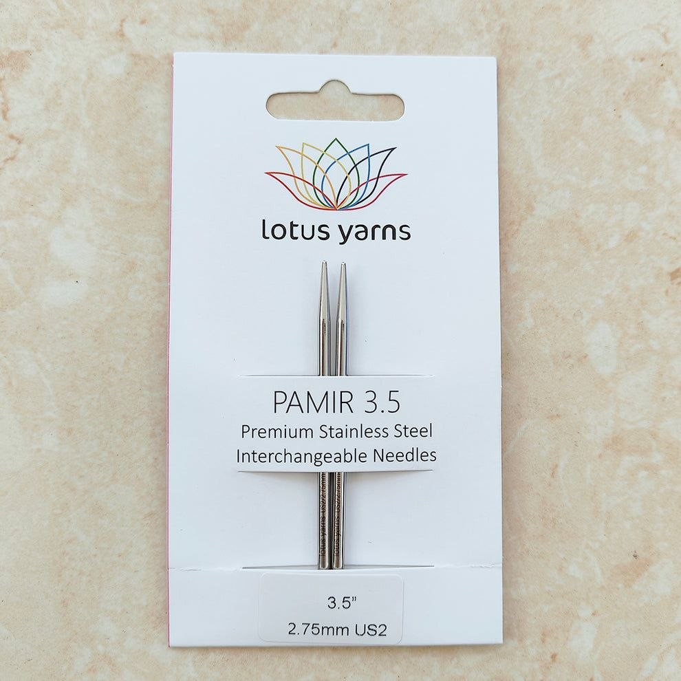 Lotus Yarns Pamir Спицы съемные металлические укороченные 8,5 см (3 мм)