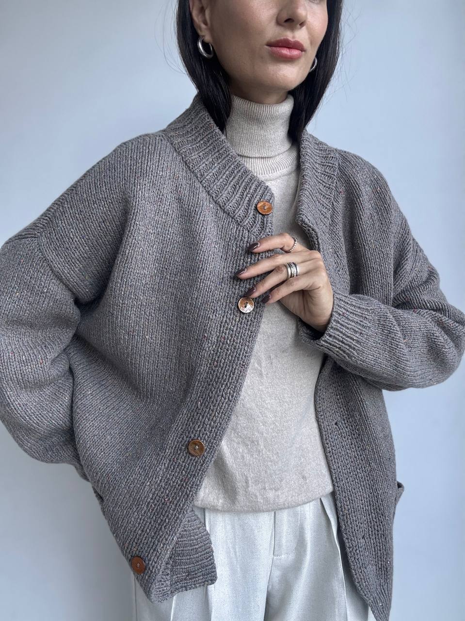 Описание Бомбер-кардиган Tweed