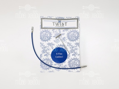 ChiaoGoo леска 20 см S к металлическим спицам Х-Flex Blue Small (S) (20 см)