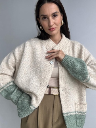 Описание Бомбер-кардиган Tweed