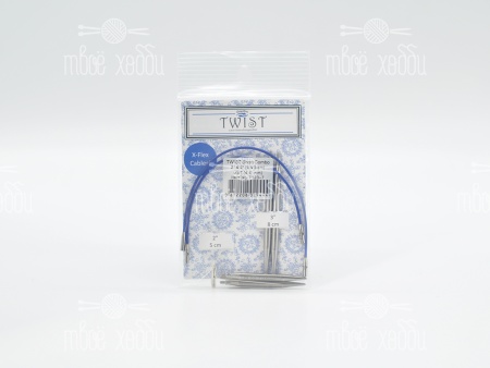 ChiaoGoo Twist Short Combo набор съемных металлических спиц 5 и 8 см - 4,5 мм MINI