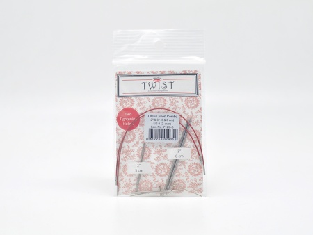 ChiaoGoo Twist Short Combo набор съемных металлических спиц 5 и 8 см - 2 мм 