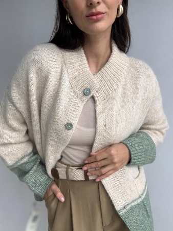 Описание Бомбер-кардиган Tweed